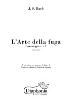 L'ARTE DELLA FUGA - Contrappunto I (BWV 1080) per quartetto di flauti